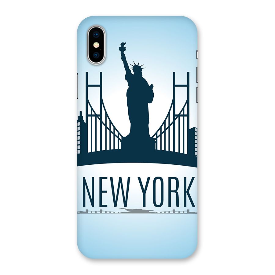 New York Skyline Back Case for iPhone X