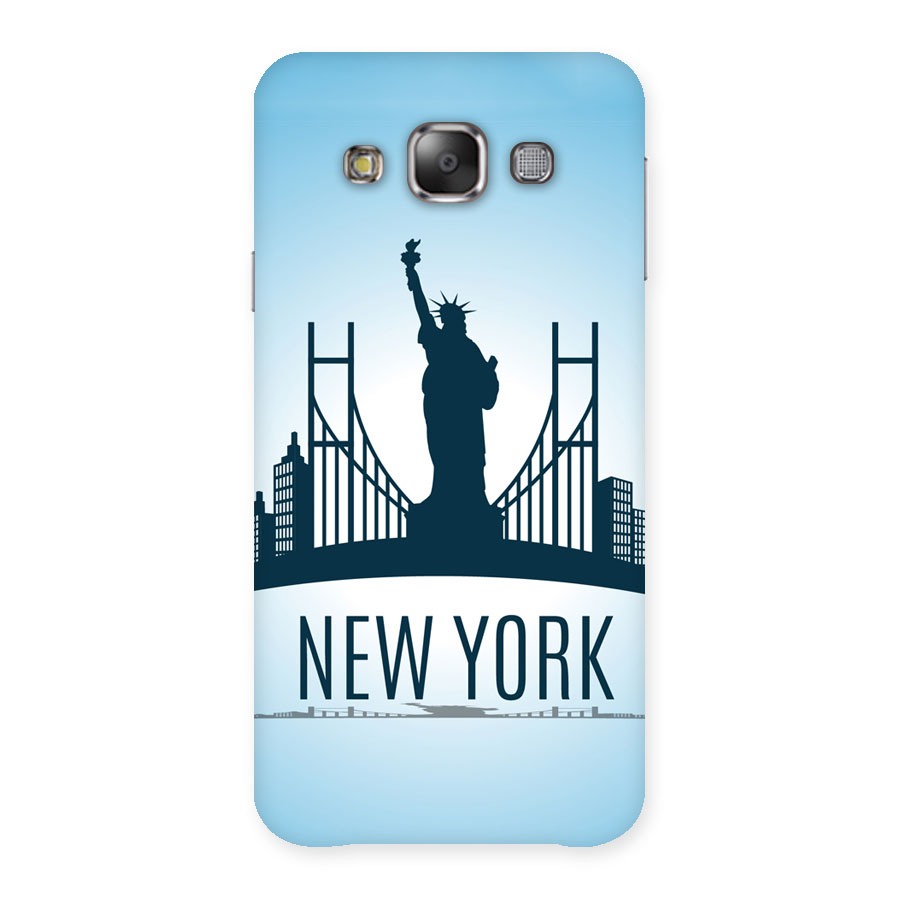 New York Skyline Back Case for Galaxy E7
