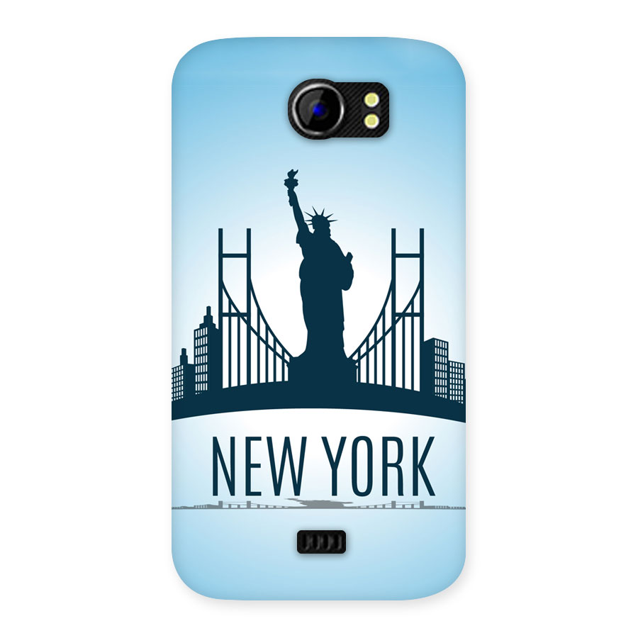 New York Skyline Back Case for Micromax Canvas 2 A110