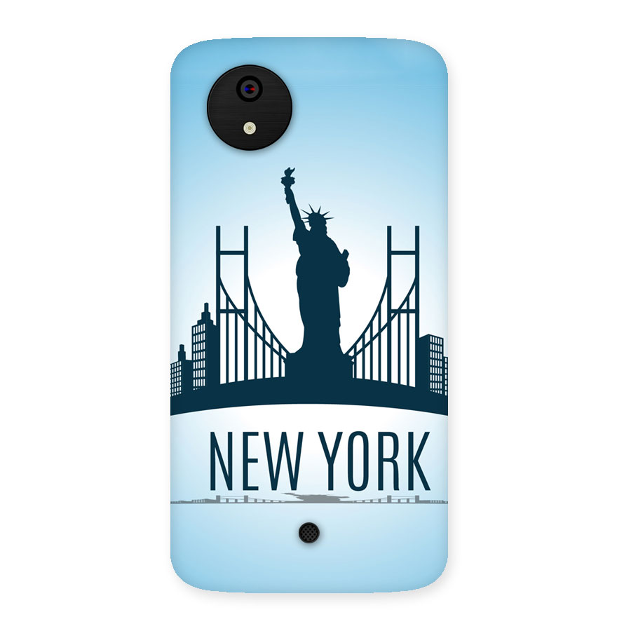 New York Skyline Back Case for Micromax Canvas A1