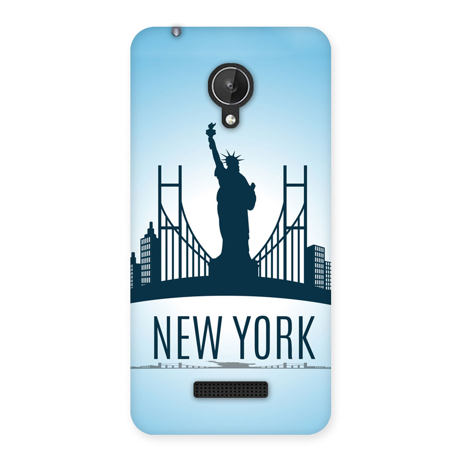 New York Skyline Back Case for Micromax Canvas Spark Q380