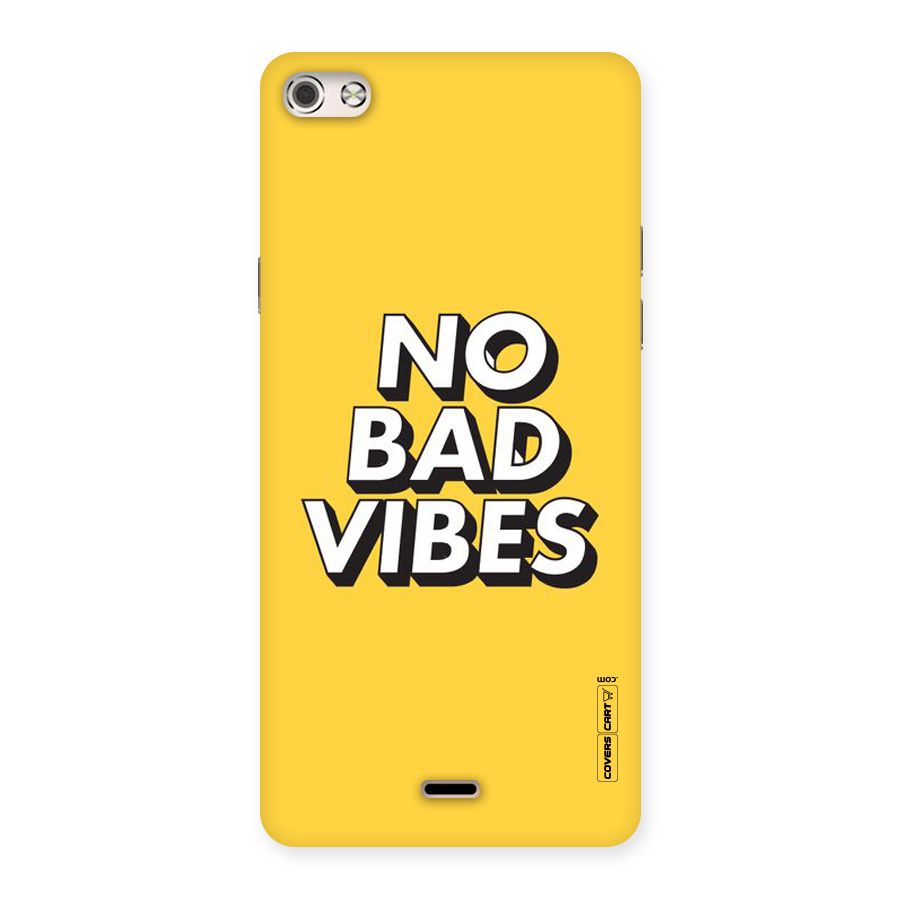 No Bad Vibes Back Case for Micromax Canvas Silver 5