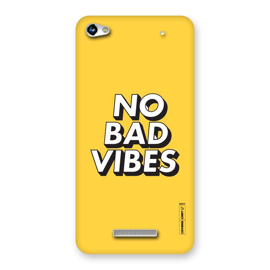 No Bad Vibes Back Case for Micromax Hue 2