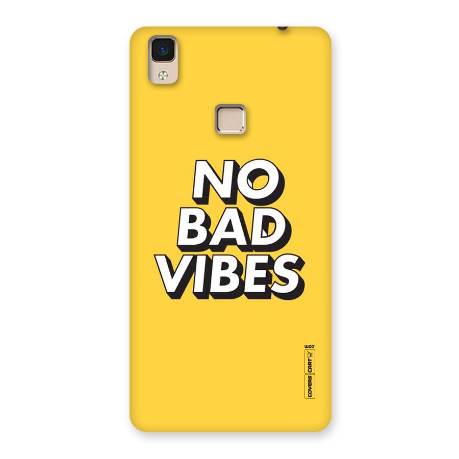 No Bad Vibes Back Case for V3 Max
