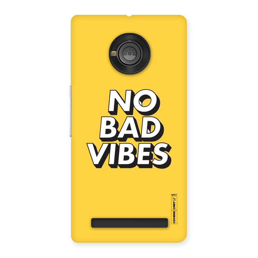 No Bad Vibes Back Case for Yu Yunique