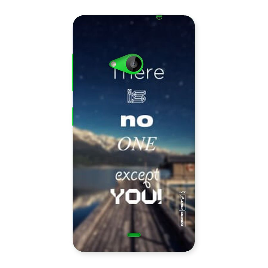 No One But You Back Case for Lumia 535