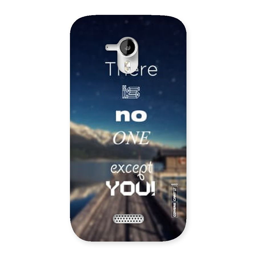 No One But You Back Case for Micromax Canvas HD A116