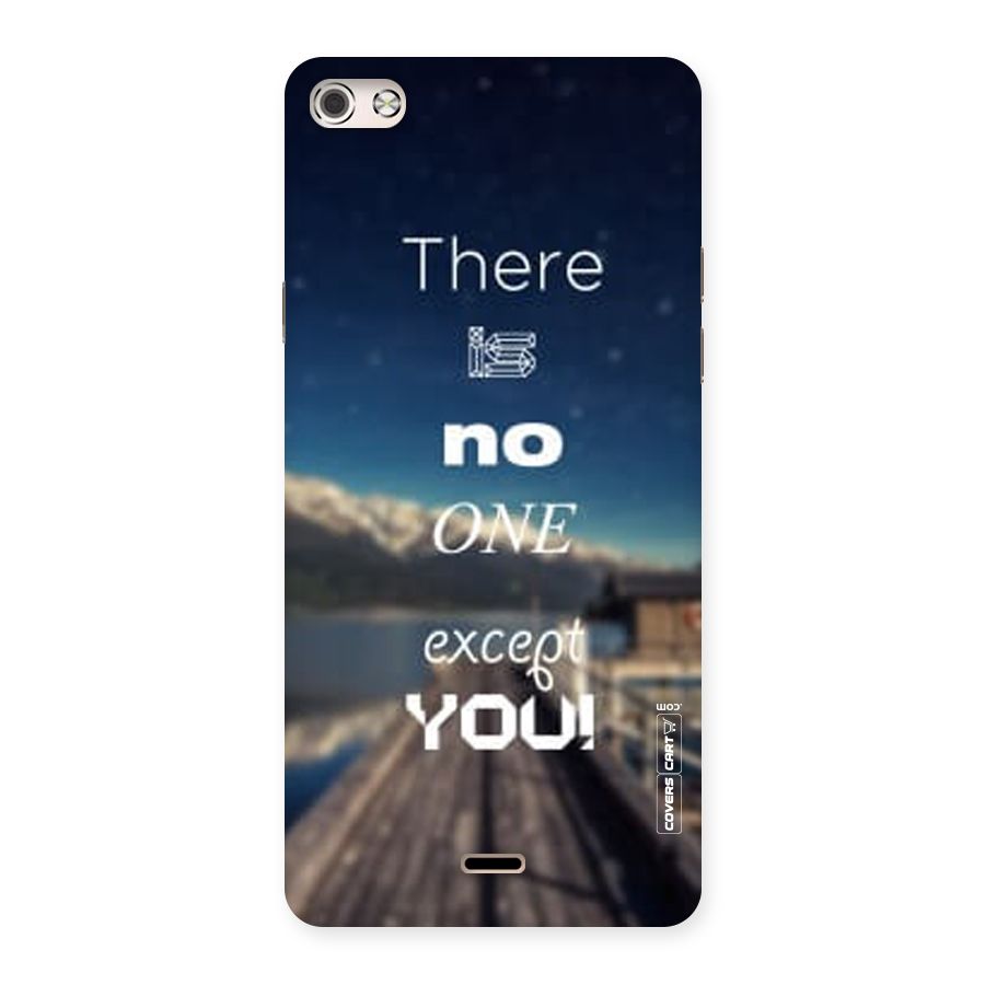 No One But You Back Case for Micromax Canvas Silver 5
