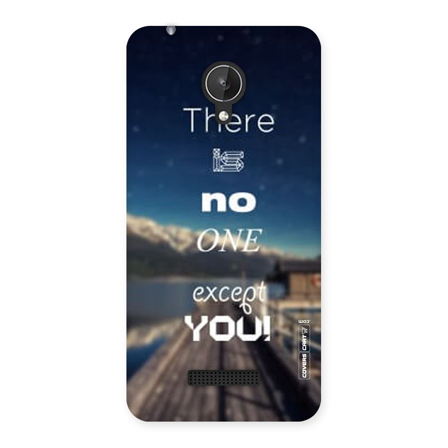 No One But You Back Case for Micromax Canvas Spark Q380