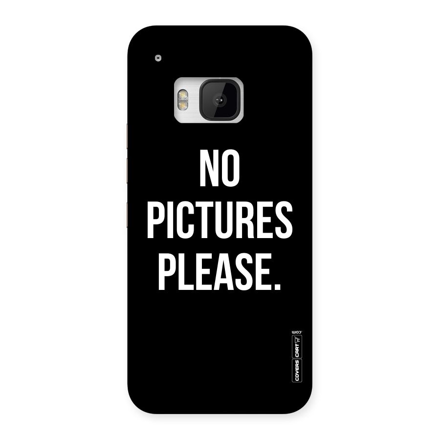 No Pictures Please Back Case for HTC One M9