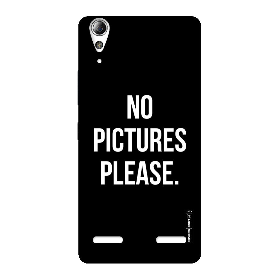 No Pictures Please Back Case for Lenovo A6000