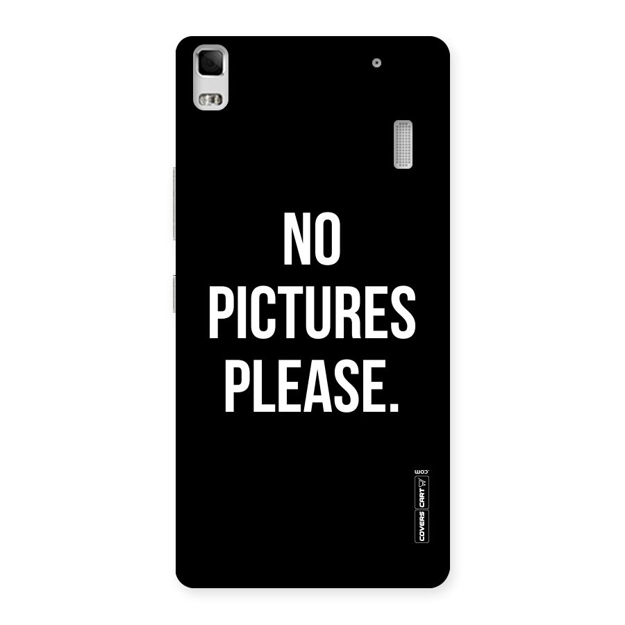No Pictures Please Back Case for Lenovo K3 Note