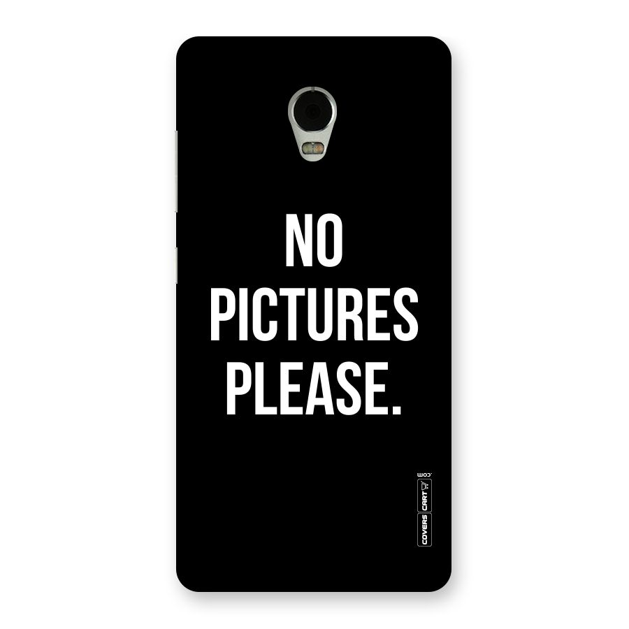 No Pictures Please Back Case for Lenovo Vibe P1