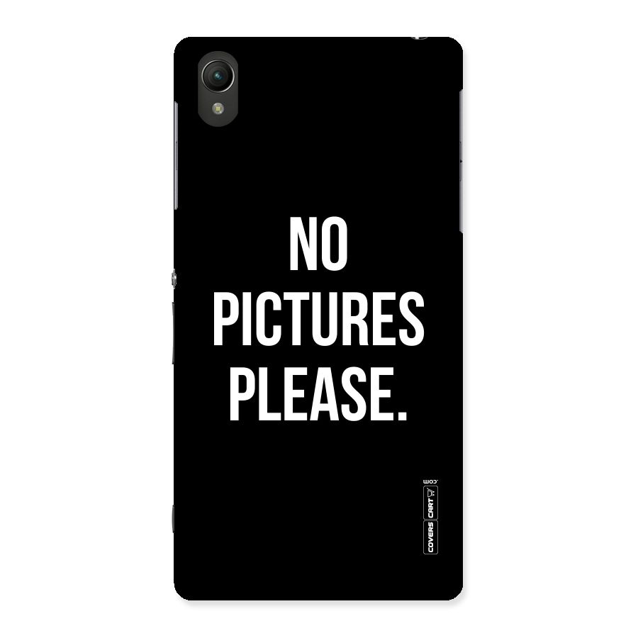 No Pictures Please Back Case for Sony Xperia Z2