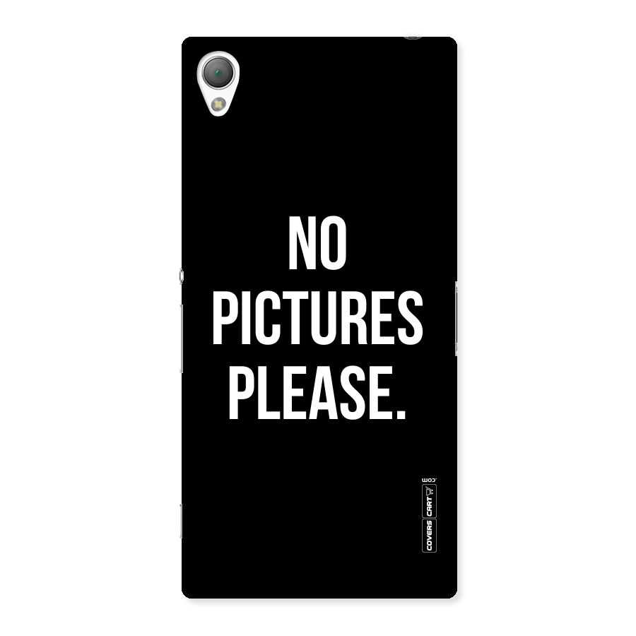No Pictures Please Back Case for Sony Xperia Z3