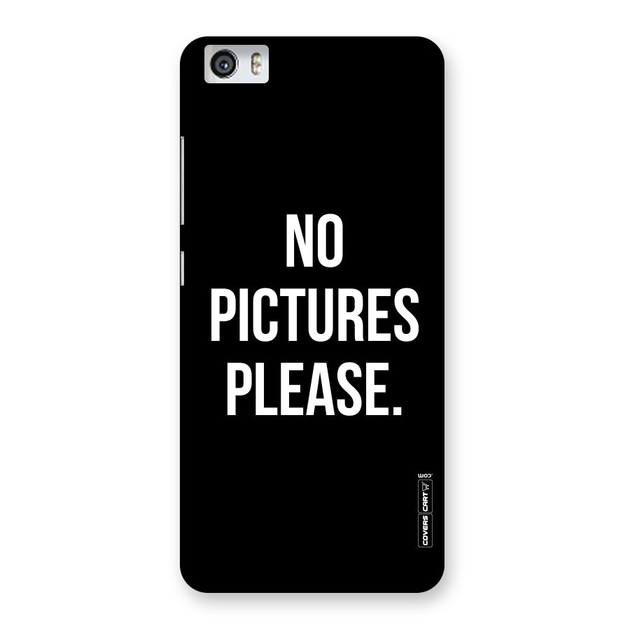 No Pictures Please Back Case for Xiaomi Redmi Mi5