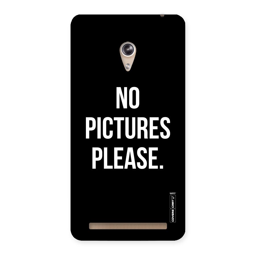 No Pictures Please Back Case for Zenfone 6