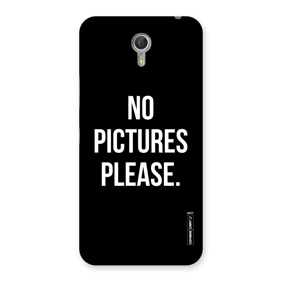 No Pictures Please Back Case for Zuk Z1