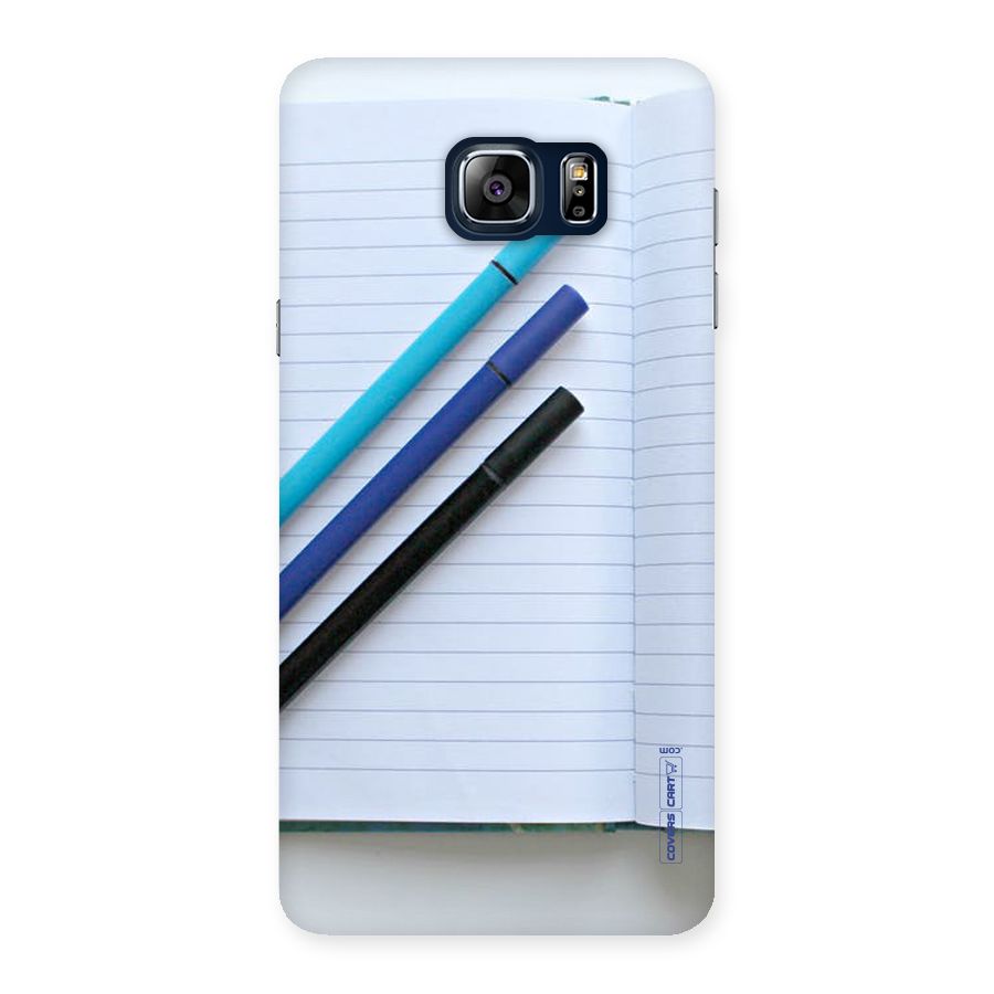 Notebook And Pens Back Case for Galaxy Note 5