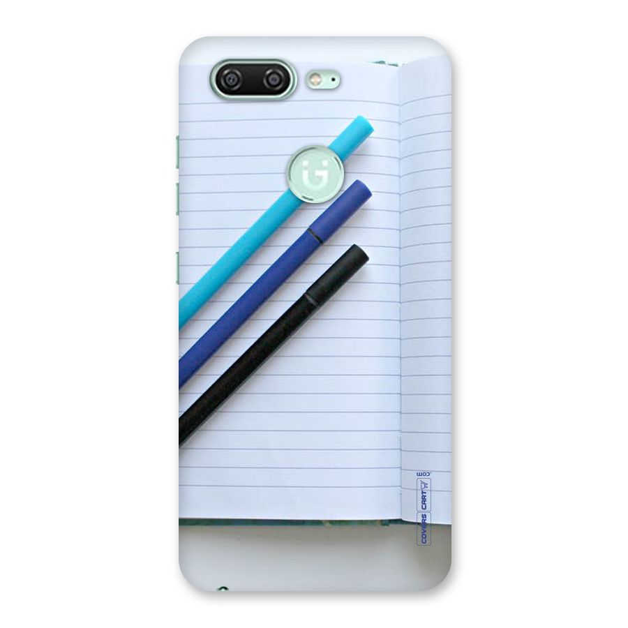 Notebook And Pens Back Case for Gionee S10