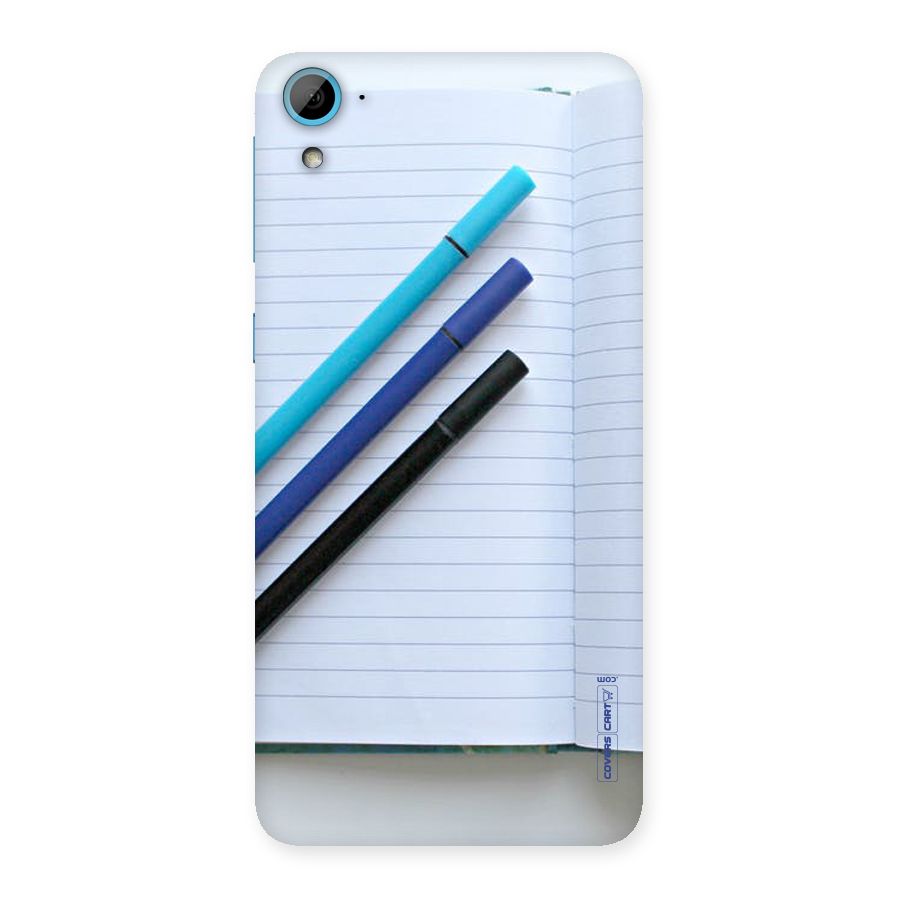 Notebook And Pens Back Case for HTC Desire 826