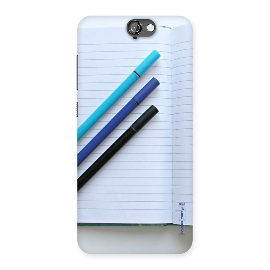 Notebook And Pens Back Case for HTC One A9