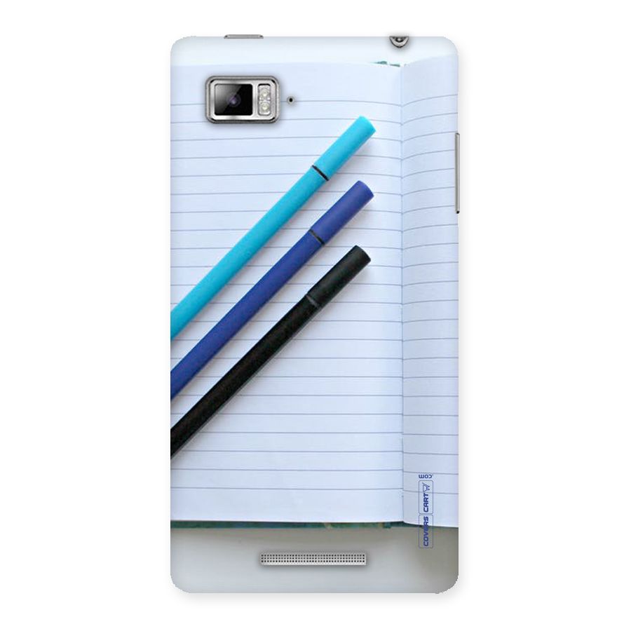 Notebook And Pens Back Case for Lenovo Vibe Z K910