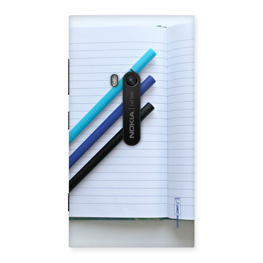 Notebook And Pens Back Case for Lumia 920