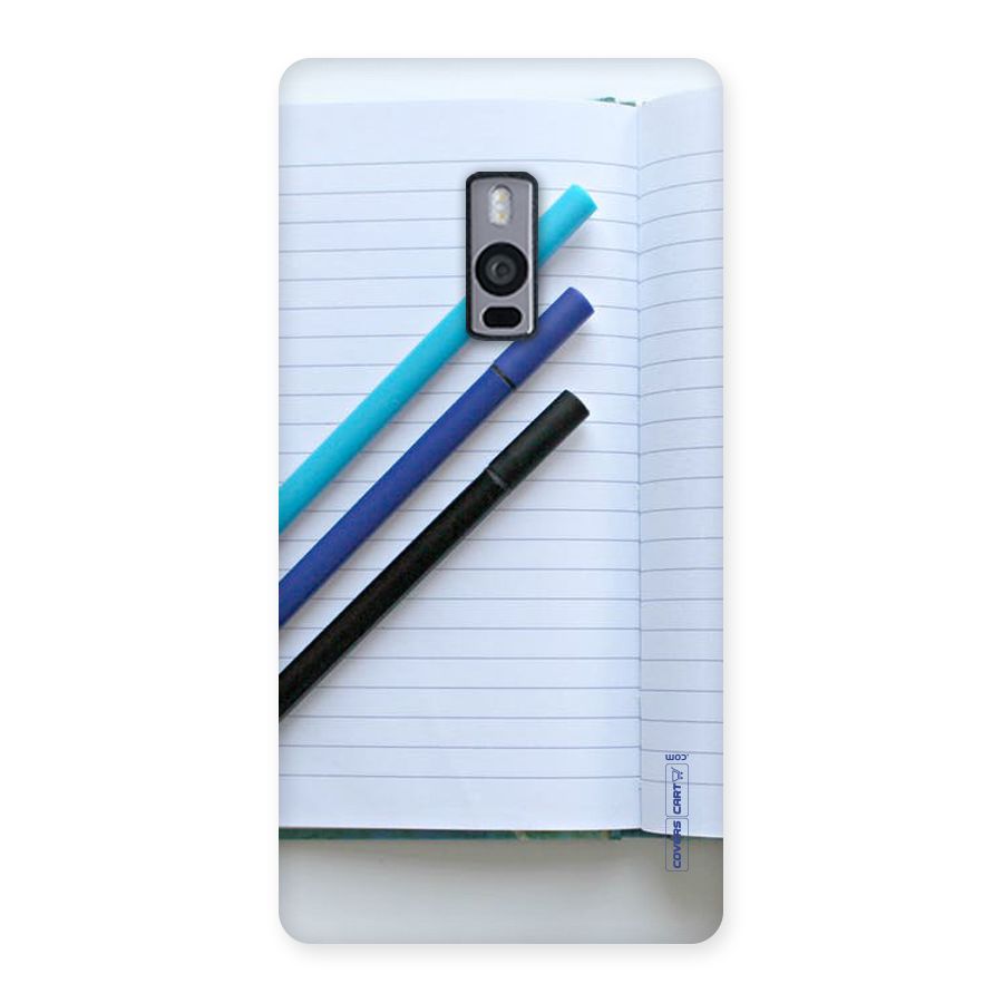 Notebook And Pens Back Case for OnePlus Two