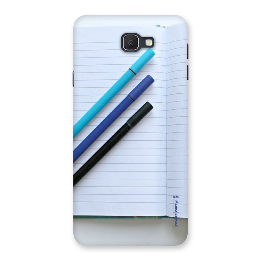 Notebook And Pens Back Case for Samsung Galaxy J7 Prime