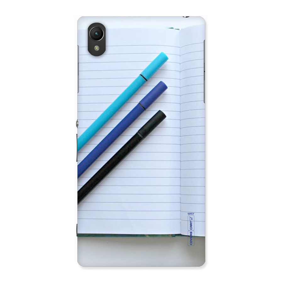 Notebook And Pens Back Case for Sony Xperia Z1