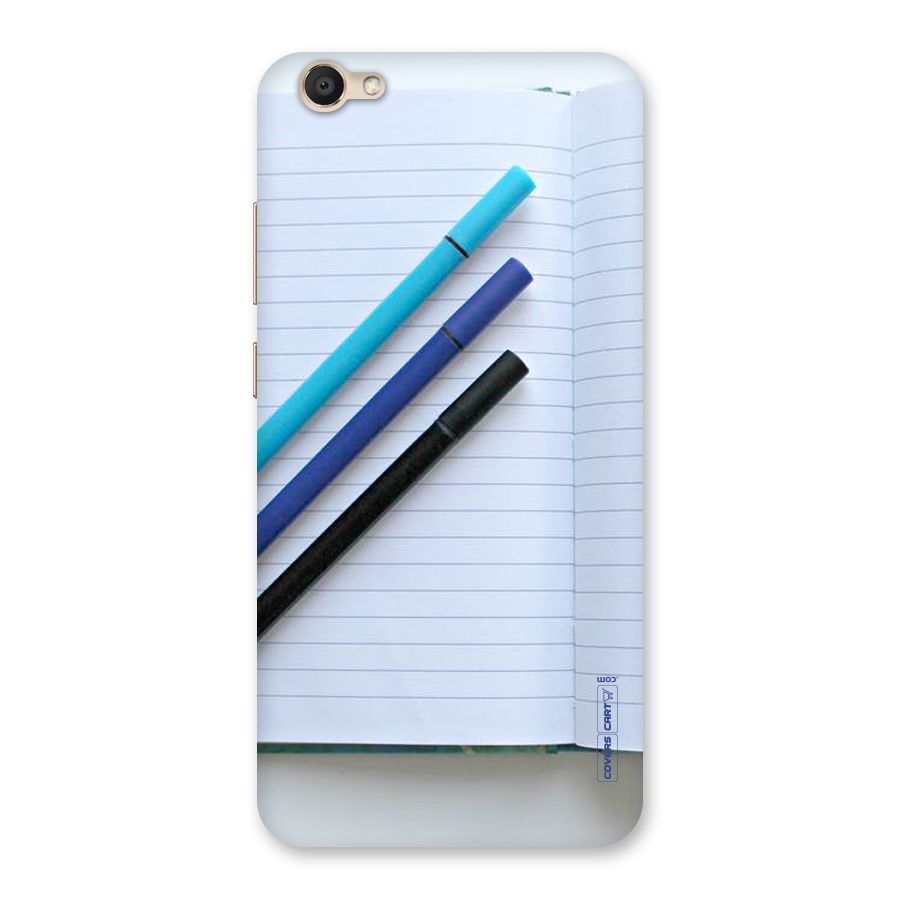 Notebook And Pens Back Case for Vivo V5