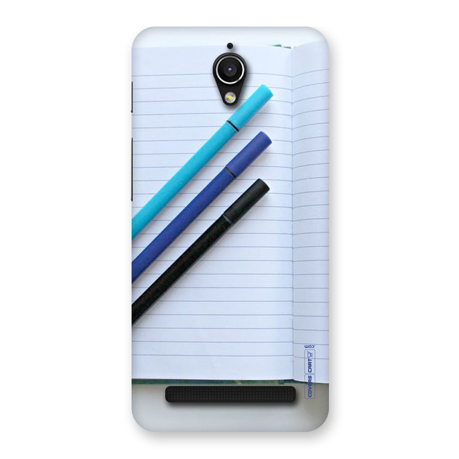 Notebook And Pens Back Case for Zenfone Go