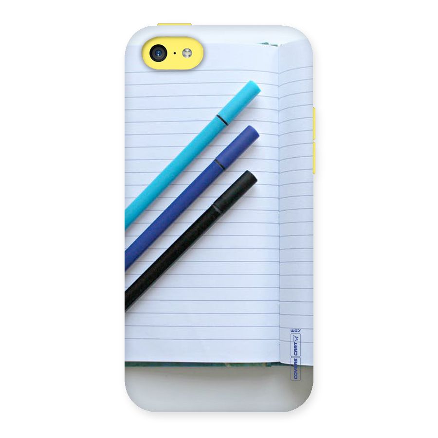 Notebook And Pens Back Case for iPhone 5C