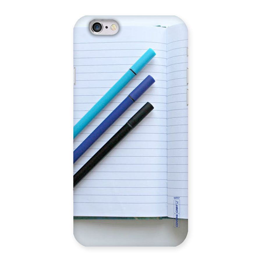 Notebook And Pens Back Case for iPhone 6 6S