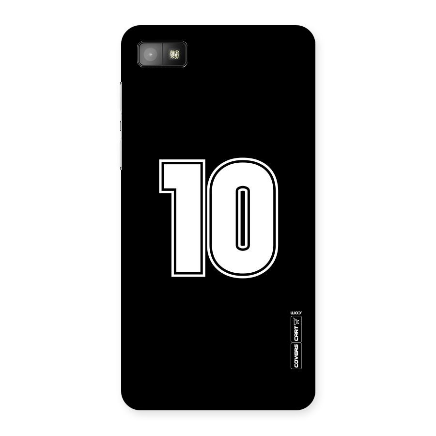 Number 10 Back Case for Blackberry Z10