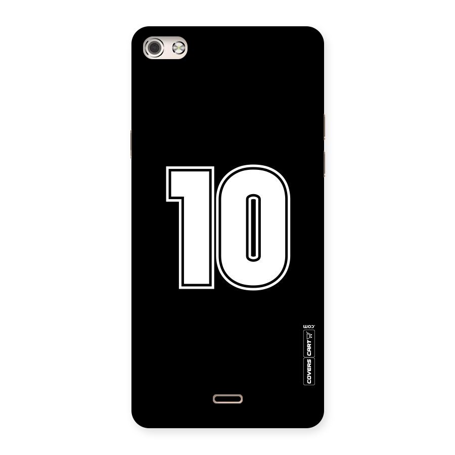 Number 10 Back Case for Micromax Canvas Silver 5