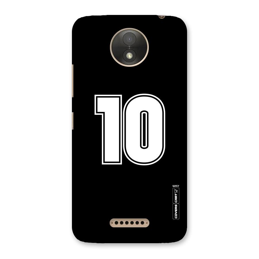 Number 10 Back Case for Moto C Plus