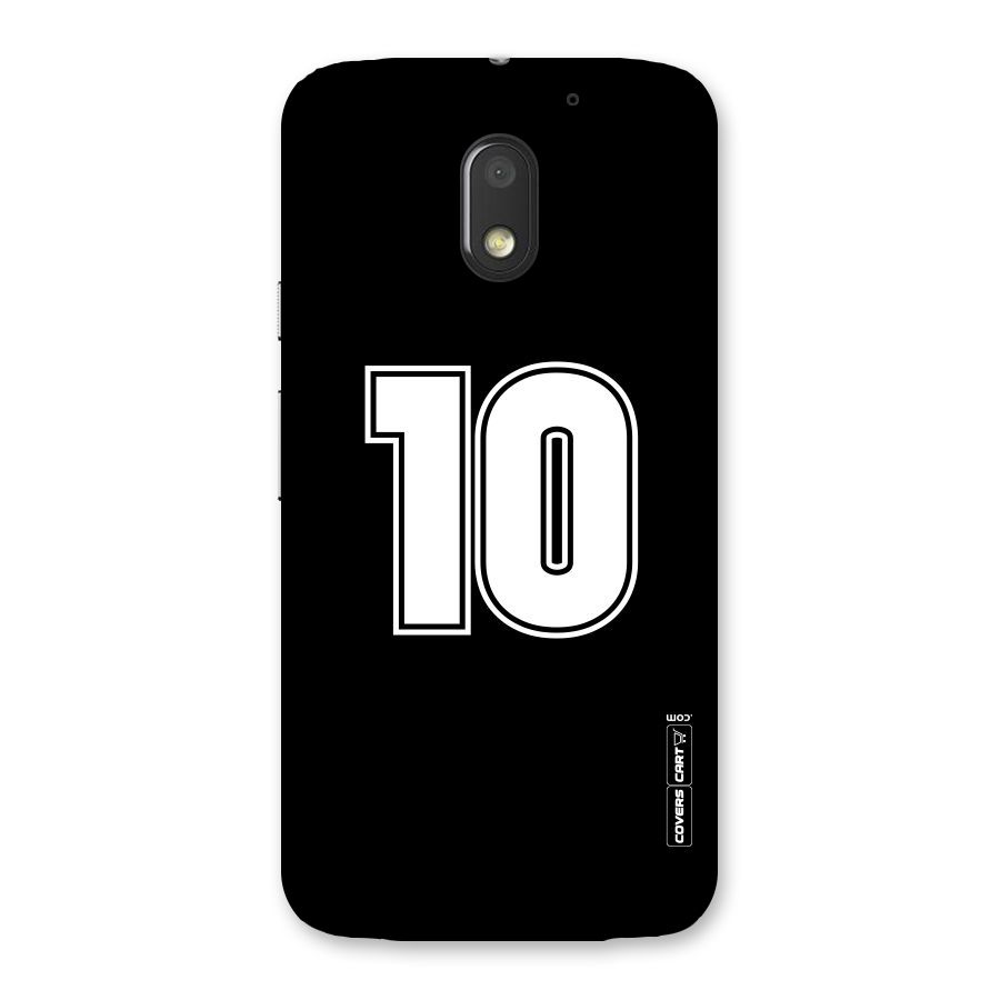 Number 10 Back Case for Moto E3 Power