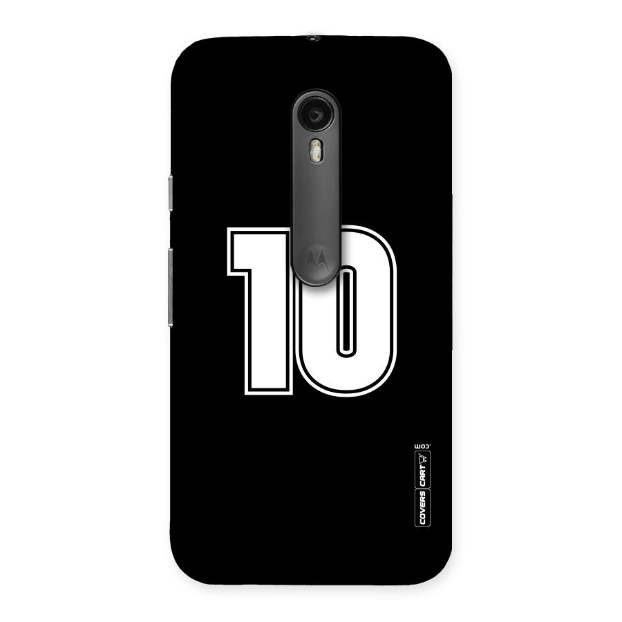 Number 10 Back Case for Moto G Turbo