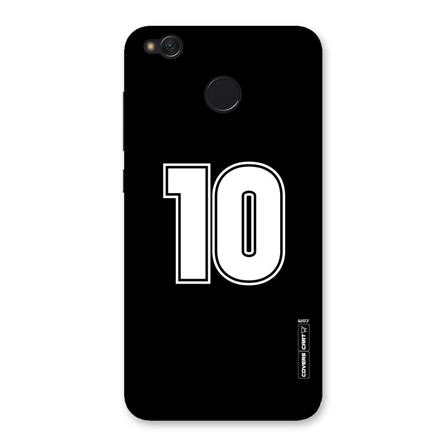 Number 10 Back Case for Redmi 4