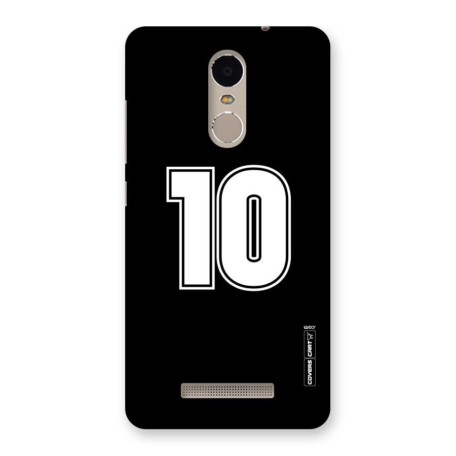 Number 10 Back Case for Xiaomi Redmi Note 3