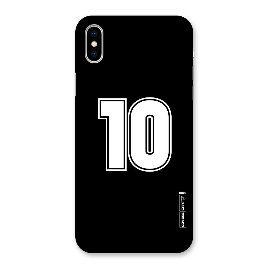 Number 10 Back Case for iPhone X