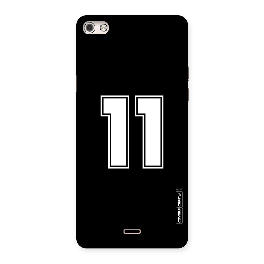 Number 11 Back Case for Micromax Canvas Silver 5