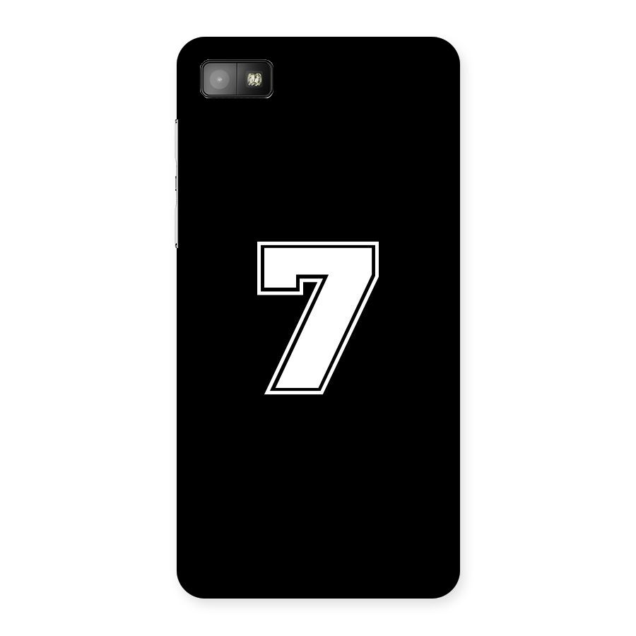 Number 7 Back Case for Blackberry Z10