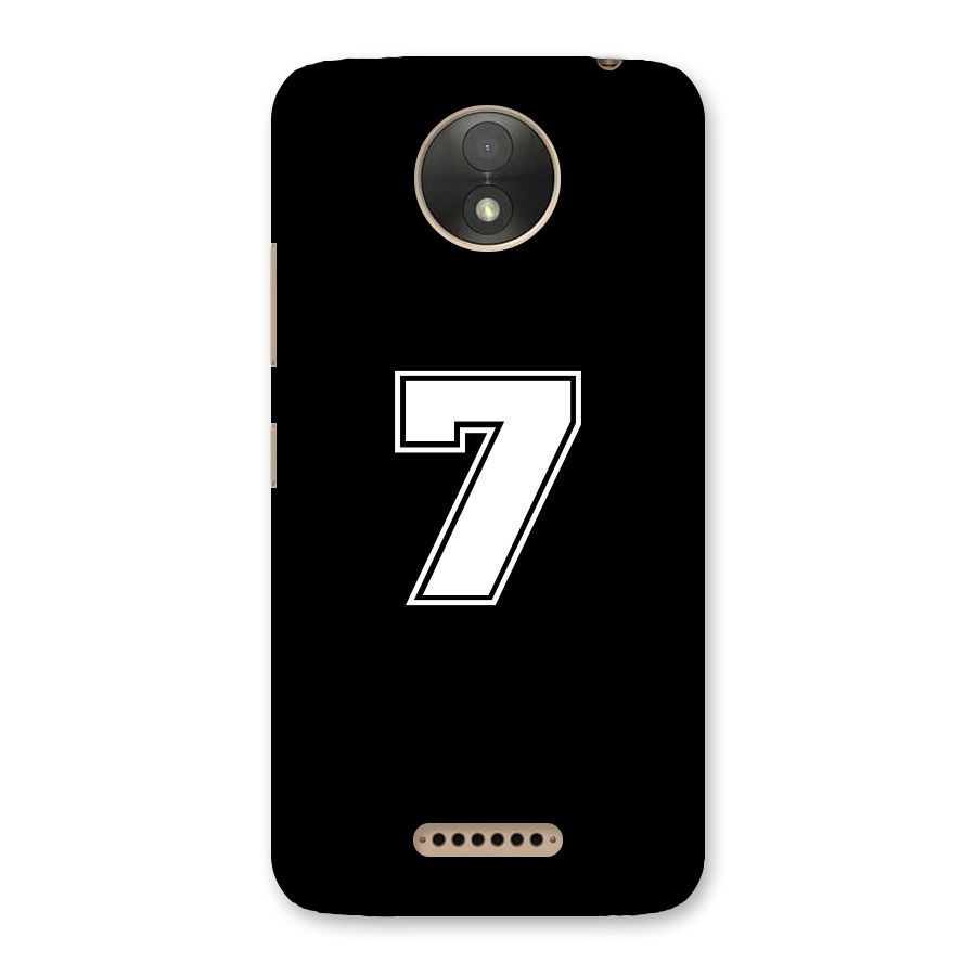 Number 7 Back Case for Moto C Plus