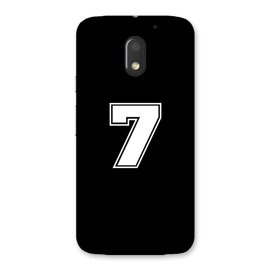 Number 7 Back Case for Moto E3 Power