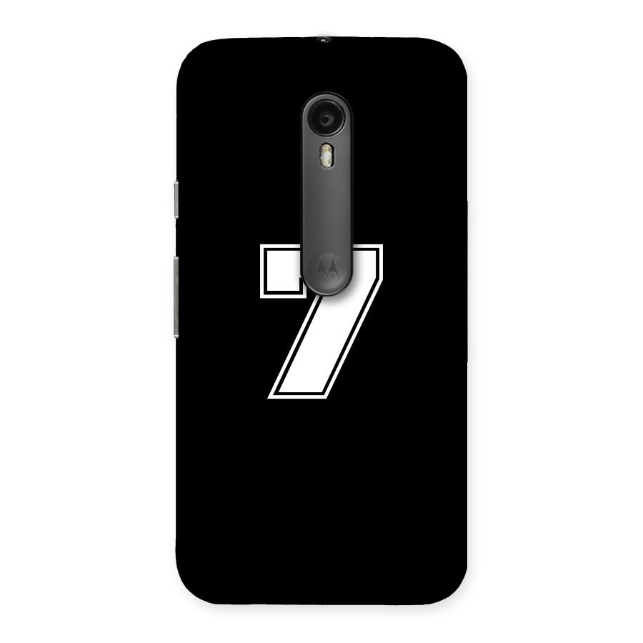 Number 7 Back Case for Moto G3
