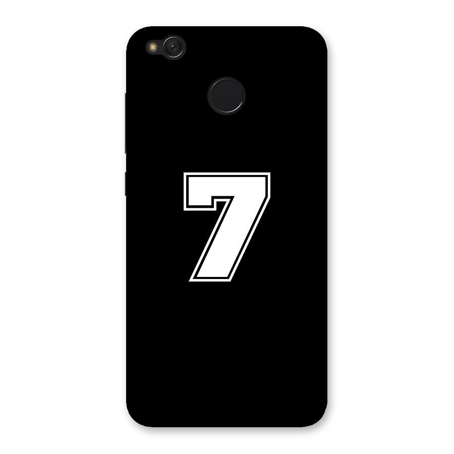Number 7 Back Case for Redmi 4