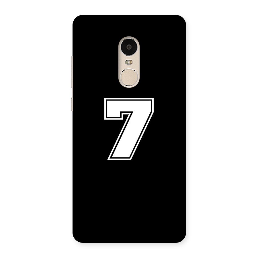 Number 7 Back Case for Xiaomi Redmi Note 4